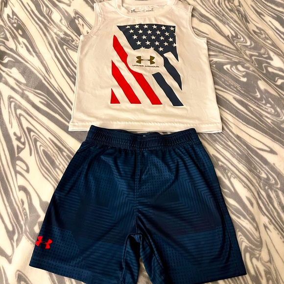 Under Armour Other - Under Armour Boys Sleeveless Top & Shorts Set